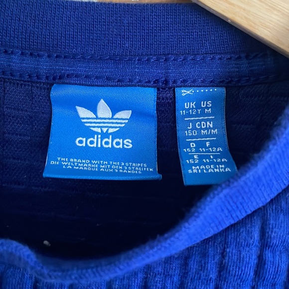 Adidas Unisex Long Sleeve Color Block Crew Neck Sweatshirt - Picture 3 of 4